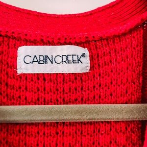 Vintage Red Cardigan